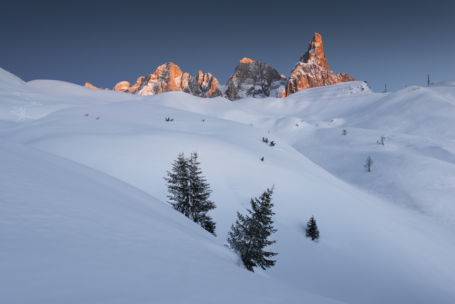 Image of snowy italian landscape by Mark Price, UK Landscape Photographer