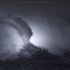 Early morning light illuminates violent seas during Storm Ciara 2020