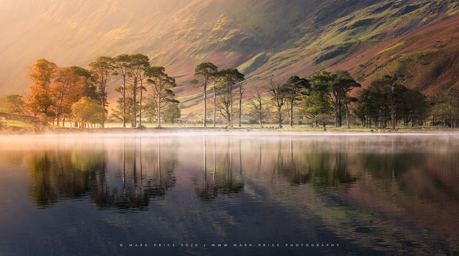 Beautiful light and surface mist in the Lake District