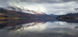 The view across Kinlochleven from Ballachulish on a calm day