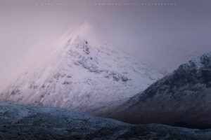 Wonderful hues and textures as the mountains of Scotland make a brief appearance on a very stormy day.