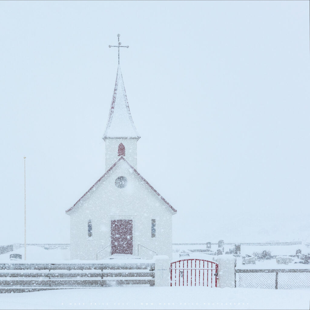 This wonderful quaint church in extreme winter conditions