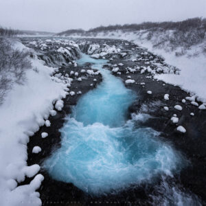 Bruarfoss in the magnificence of Icelandic winter