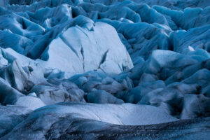 The endless crevasses, ridges, patterns and lines of Vatnajokull..