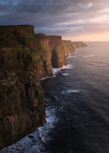 The mind-blowing Cliffs of Moher during a glorious sunset - Spring 2023