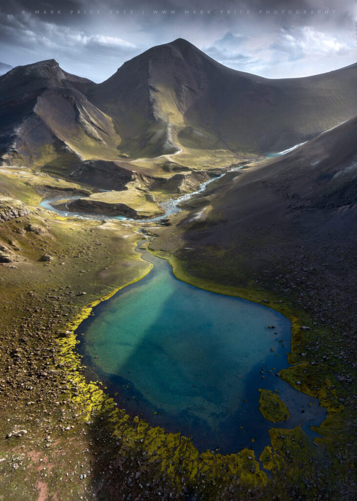 An incredible looking volcanic crater in the southern highlands, Iceland 2023
