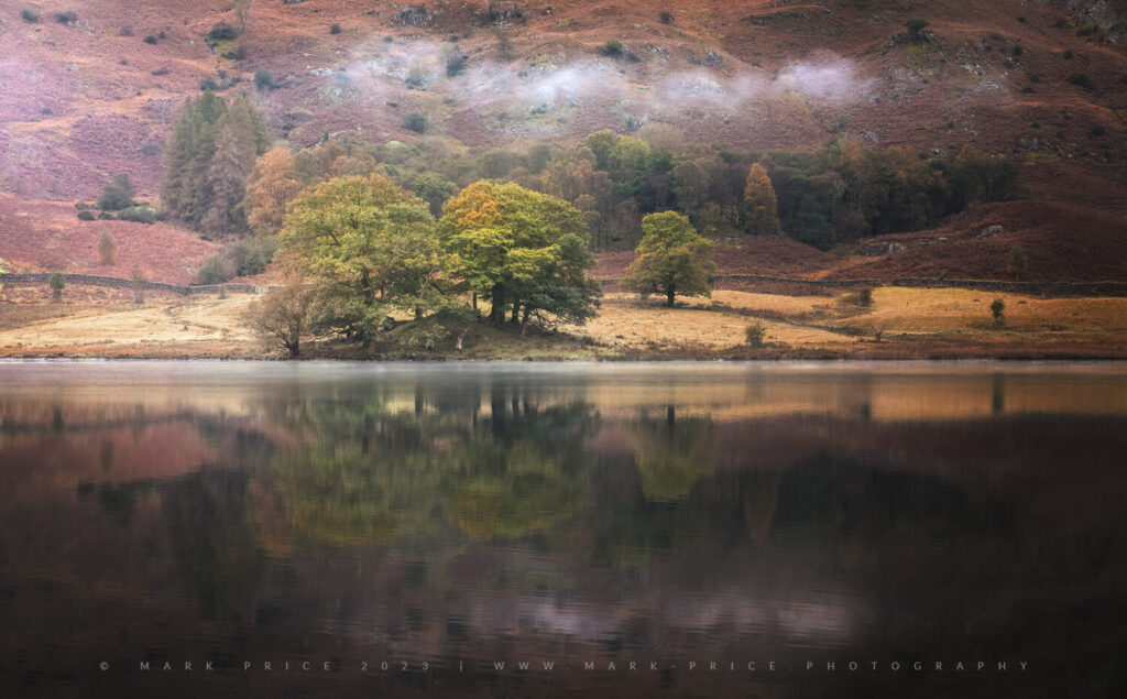 Bronzed reflections on a very still morning in the Lake District.