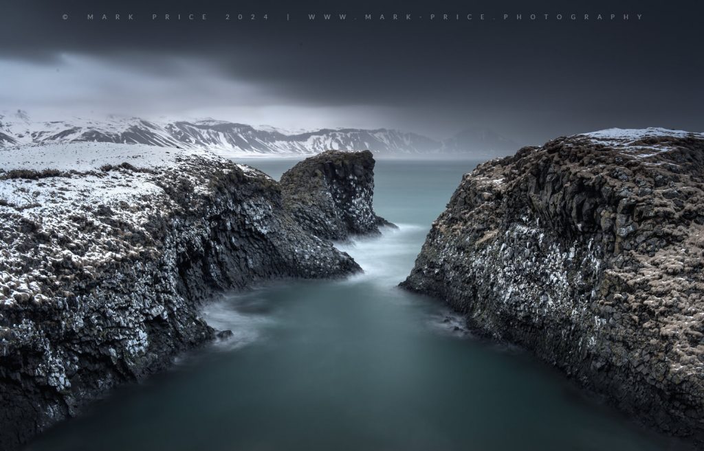 A winter dusting grabs the Snæfellsnes coastline - 2016 - image by Mark Price Photography
