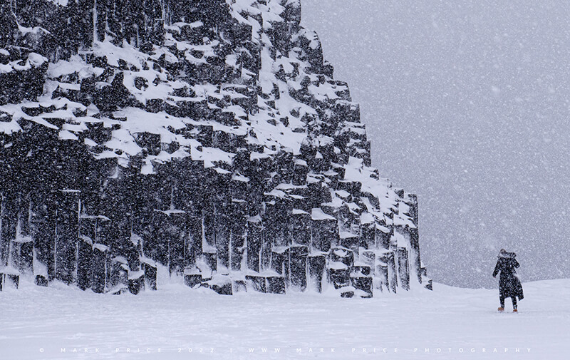 A wild winter's day on the Icelandic coast