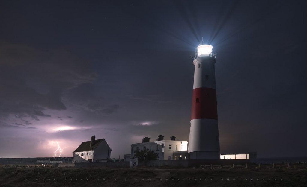 An electric storm passing Portland Bill - June 2026