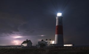 An electric storm passing Portland Bill - June 2026