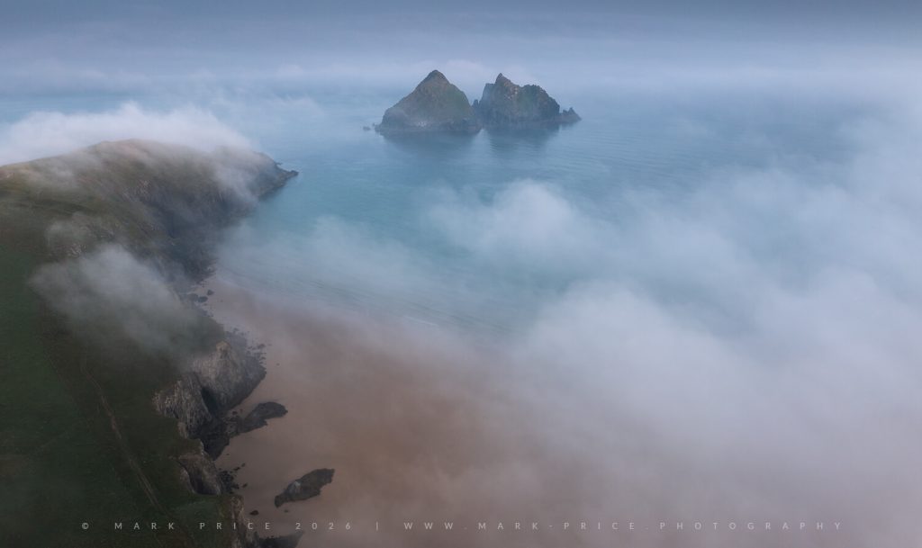 Wild sea fog off the coast of Cornwall - June 2026 - Mark Price - UK Landscape Photography
