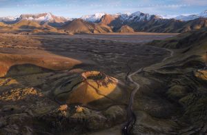 Last light in the Fjallabak National Park, Iceland, as winter begins to blend with summer. Iceland 2026 by Mark Price Landscape Photography